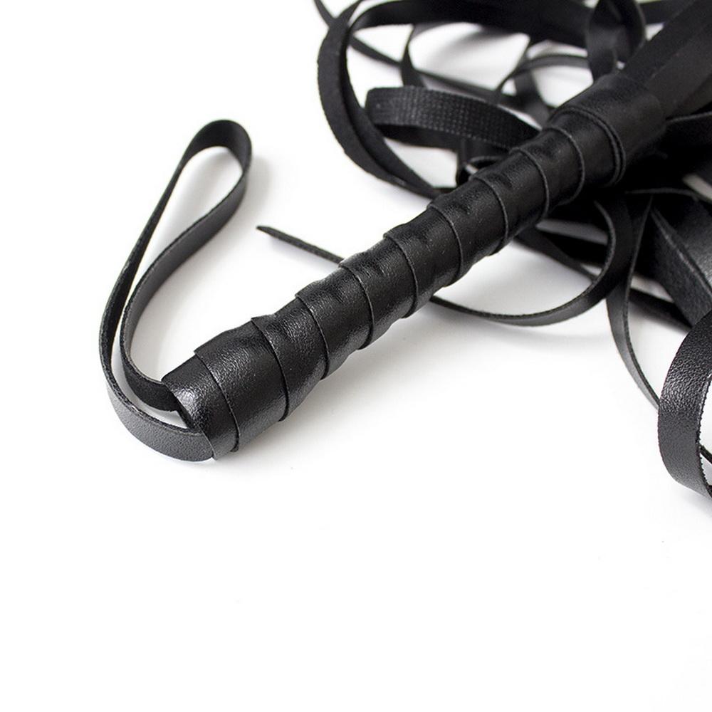 2Pcs/set PU Leather Erotic Handcuffs Ankle Cuff Restraints with Whip BDSM Bondage Slave Sex Toays for Couple Adult Game Flogger
