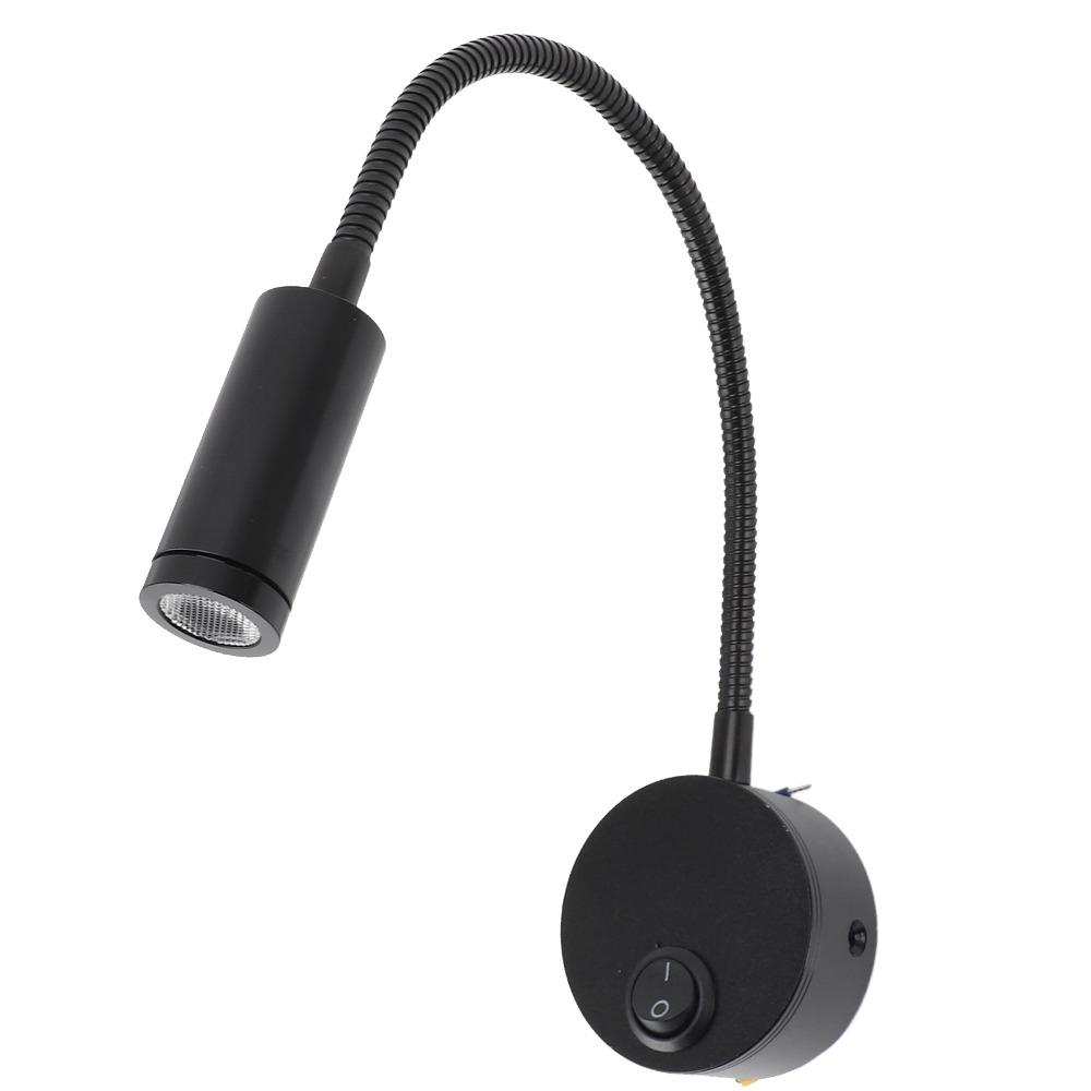 Wall Mounted Reading Light Gooseneck LED Wall Light Energy Saving Wall Lamp Reading