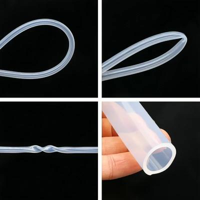 1 metr Potravinářská silikonová gumová hadice Průhledná flexibilní silikonová trubice ID 10mm 11mm 12mm 14mm 16mm 18mm 20mm 30mm 50mm Trubice