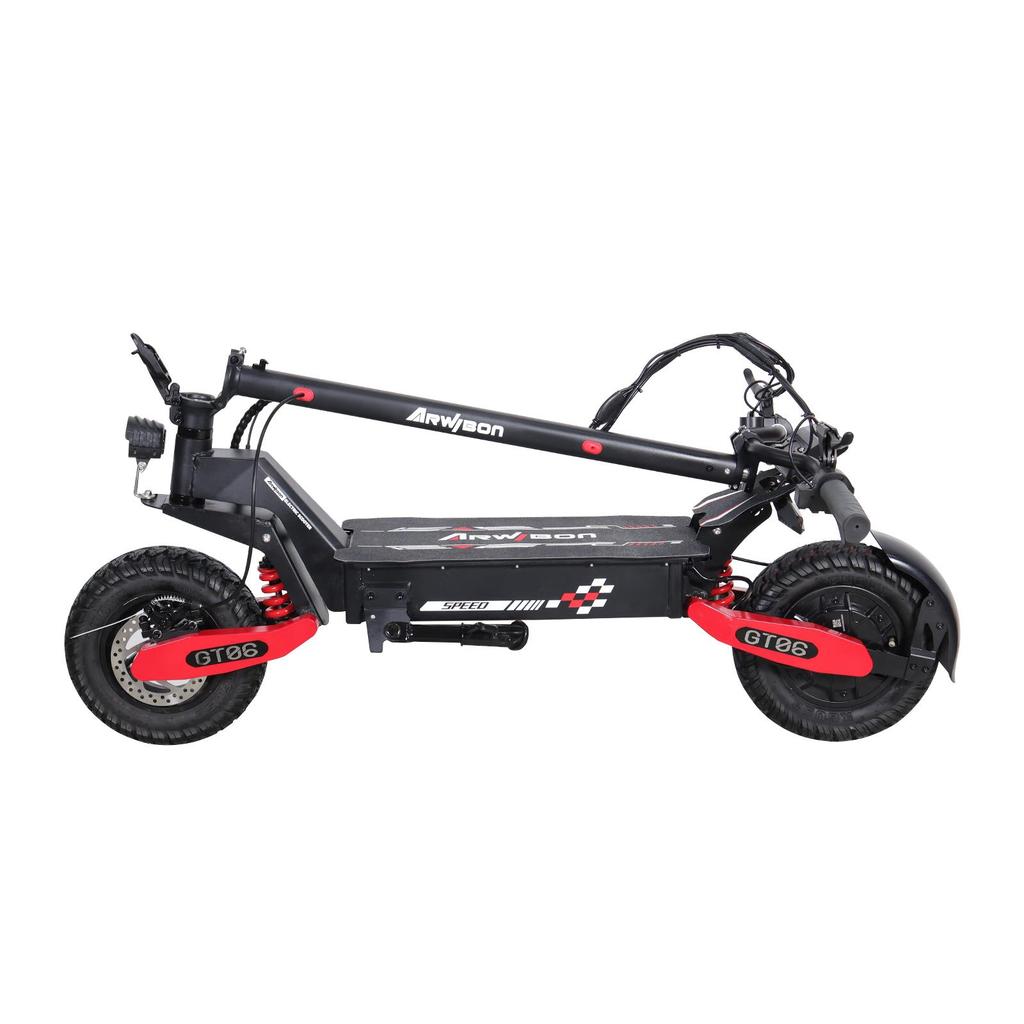 Arwibon GT06 Electric Scooter Adults, 1200W Motor 11" Off-Road Tires 48V 13Ah Battery