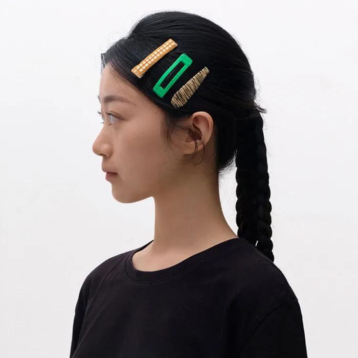 Jigsaw Star Hairpins (3-set) - Green