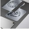 Adjustable Carbon Steel Laptop & Tablet Stand with 360° Rotation and Cooling Fan