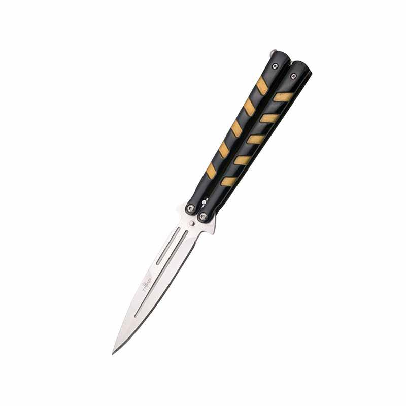 Samolepka na auto 10 stylů Butterfly Knife Osobní nálepka na auto Legrační 3D DIY škrábací obtisk 13 cm X 13 cm