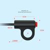 Hazard Switch Double Flash for Motorcycle Double Flash Switch Hazard Light Modification Button Warning Emergency Signal Lamp