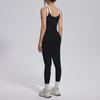 Contrast Color Threaded Vest Tight-fitting High-elastic Breathable Yoga Clothing Set Sports Running Fitness Two-piece Set