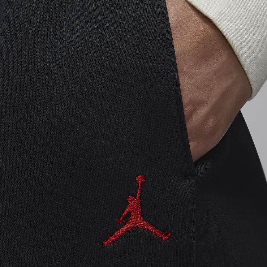 Jordan Brooklyn Fleece Entspannt Bequem Gestrickte Jogginghose Damen Hosen Schwarz FV7177-010