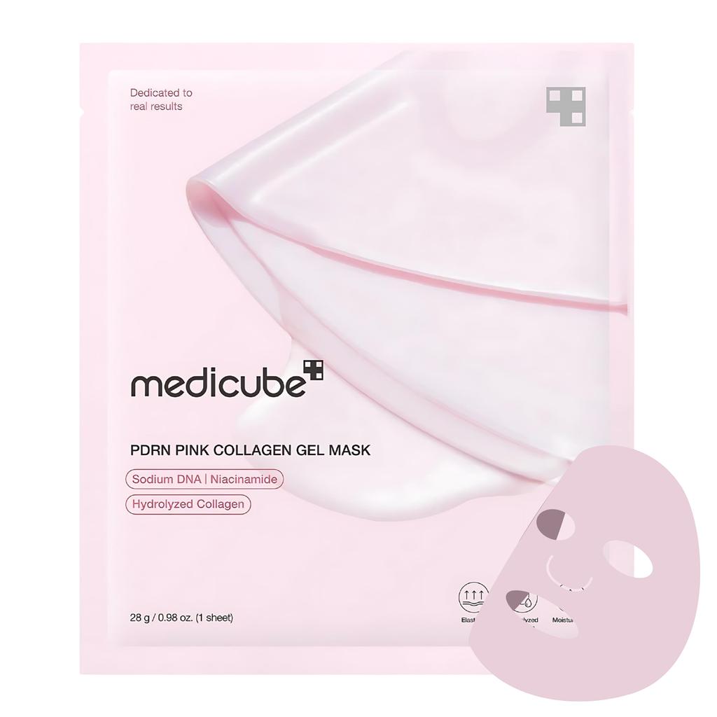 Medicube - PDRN Pink Collagen Jelly Gel Mask - Ujędrniajaca Maska Hydrożelowa do Twarzy - 1szt/28g