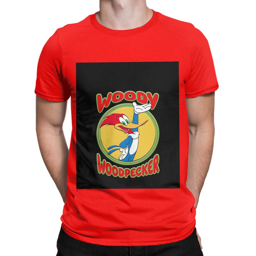 Woody Woodpecker Art Poster Funny 100 Cotton Tshirt Woody Woodpecker Tops Tees For Unisex