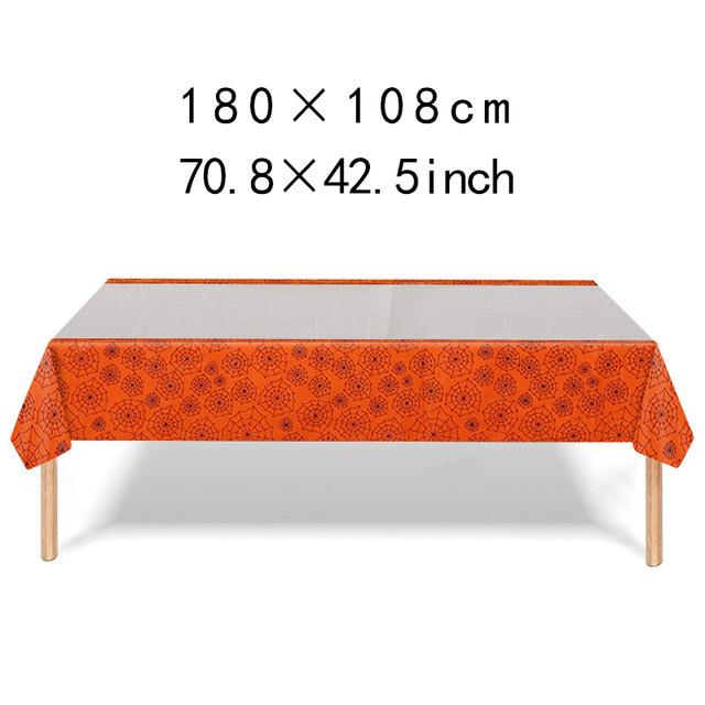 Halloween Character Waterproof PE Tablecloth for Indoor Party Decoration