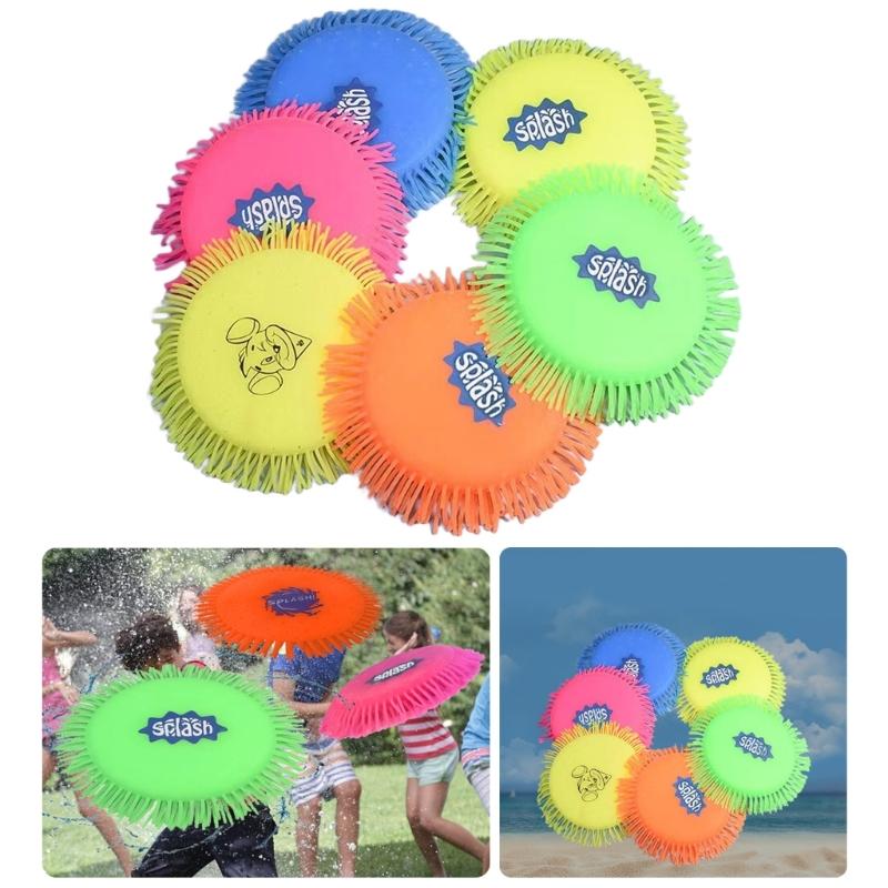 Backyard Game Outdoor Water Toy for Adults Splash Water Flying Disc Toy Water Splashing Disc for Kids In Bright Color