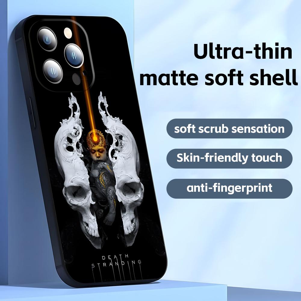 HOT GAME Death Stranding   Phone Case For iPhone17 16 16e 15 14 13 12 11 Plus Mini Pro Max Soft black Shockproof Cover