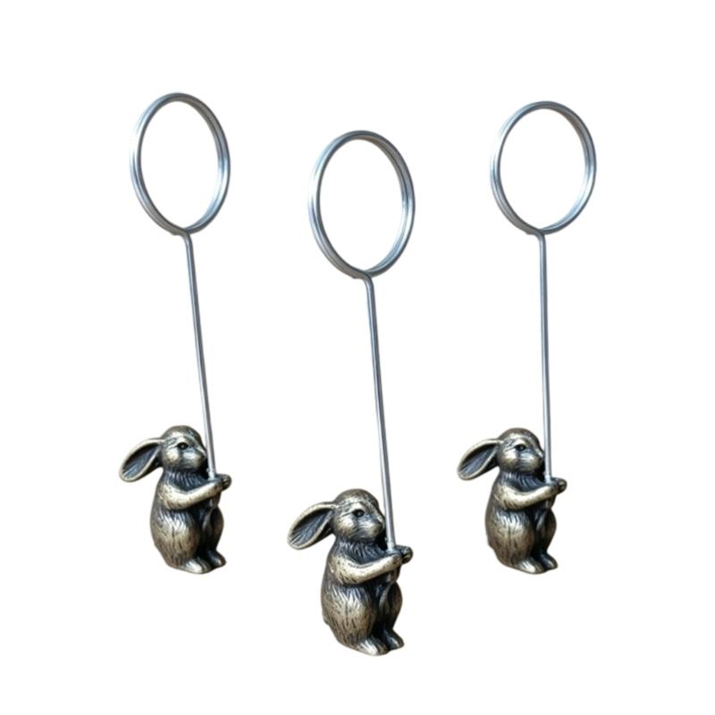 Delicate Miniature Metal Bookmarks Clip Feature Chinese Astrological Animals Suitable For Office And Dining Table Use