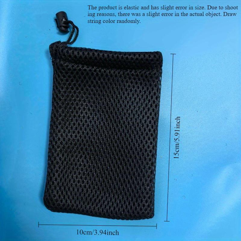 Nylon Mesh Pouch with Drawstring Closure - Durable, Lightweight Bag for Jewelry, Earphones, Accessory Storage, Jewelry Organizer