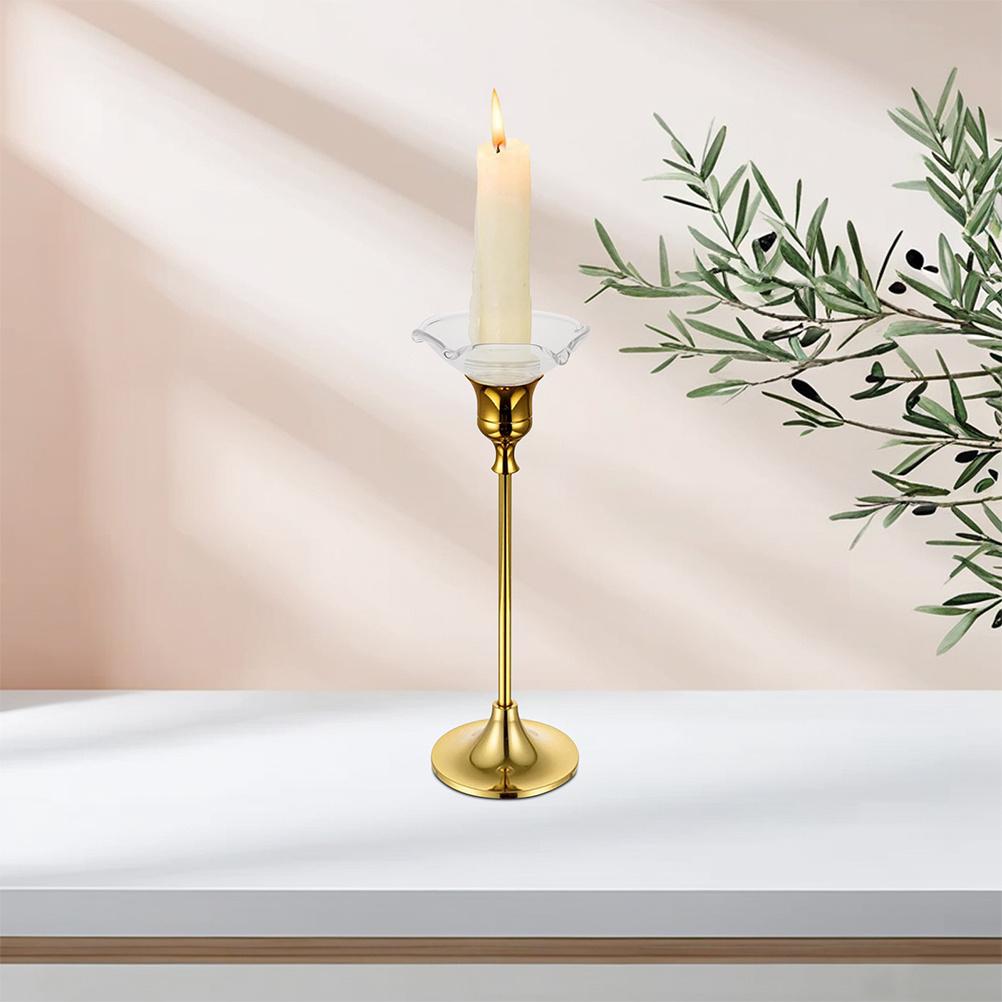 6Pcs Drip Protectors Glass Round Bobeches Clear Wax Drip Catcher Reusable for Wedding Holiday Party Church Home Decor