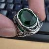 Emerald Zircon Inlaid Retro Ring - European & American Fashion Hot Seller