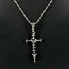 Skull Cross Gothic Choker Necklace - Retro Dark Clavicle Pendant for Sweaters