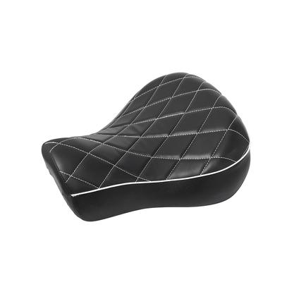 Black Driver Rider Solo Seat Motorcycle PU Leather Pad For Harley Davidson Sportster XL 883 1200 Forty Eight 48 72 1983-2003