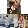 Satin Stripe Summer Dress With Lace Patchwork For Women Casual Elegant Wear