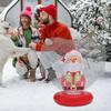 Inflatable Light Up Christmas Ornaments Heart Shape Christmas Decorations PVC Inflatables Decorations for Outdoor Yard Pool Lawn