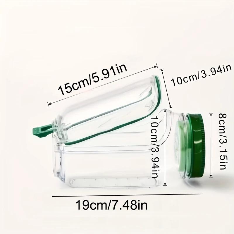 Plastic Salad Pod Side Open Salad Jars Portable Breakfast Fruit Storage Box Sealed Leak-proof Transparent Picnic Salad Jar
