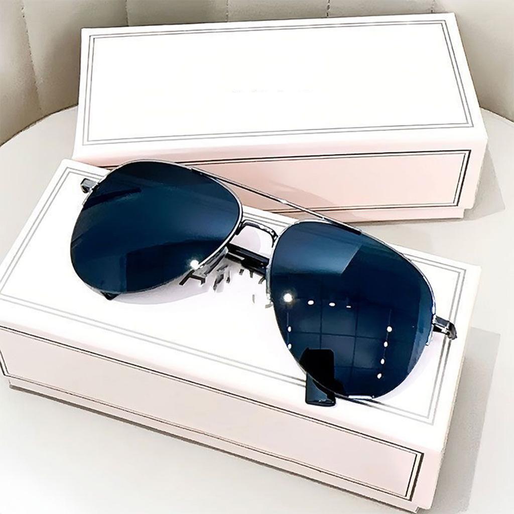 1PC fashionable women's retro frameless big eye lenses women's fashionable glasses personalized casual and v