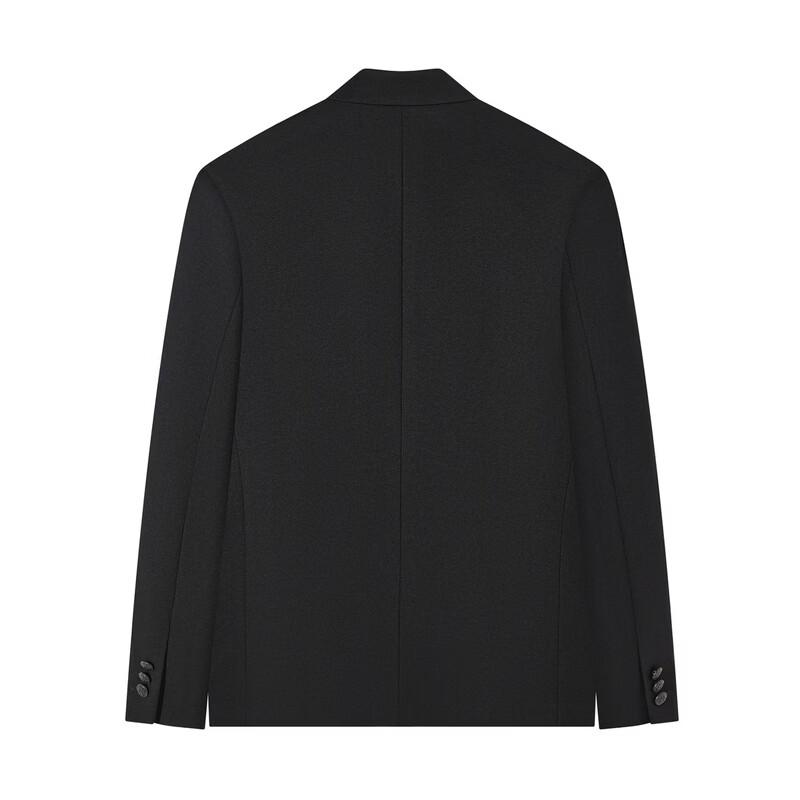 Seven Men's Chinese Stand-up Collar Wool Blend Suit Jacket