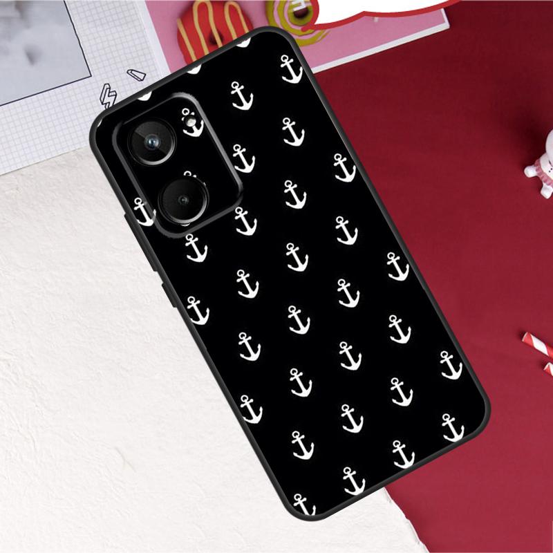 Stripes Anchor Boat Ship Wheel For Realme 10 11 12 13 14 Pro Plus GT6 GT7 15 Pro C61 C67 C63 C71 C55 C51 C65 C53 C75 Case