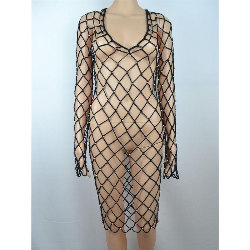 

Women s European and American-Style Hand Crocheting Dress Camisole Black One size