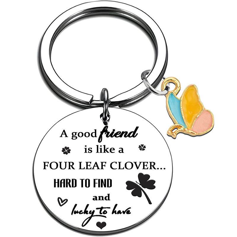 Valentijnsdag Liefde Vlinder Hanger Roestvrij Staal Sleutelhanger Soms Vergeet Je Cadeau Roestvrij Staal Sleutelhanger voor Rugzak Tas Hanger