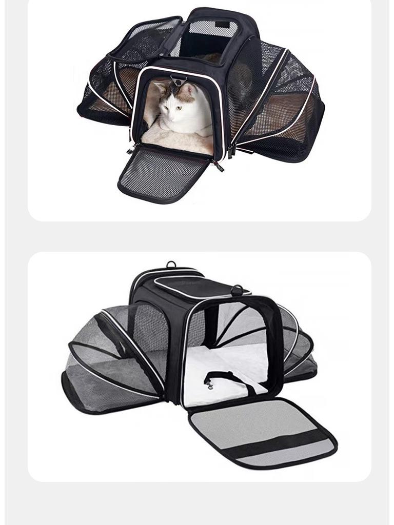 Large Portable Pet Backpack - Breathable, Airline-Friendly for Cats and Dogs