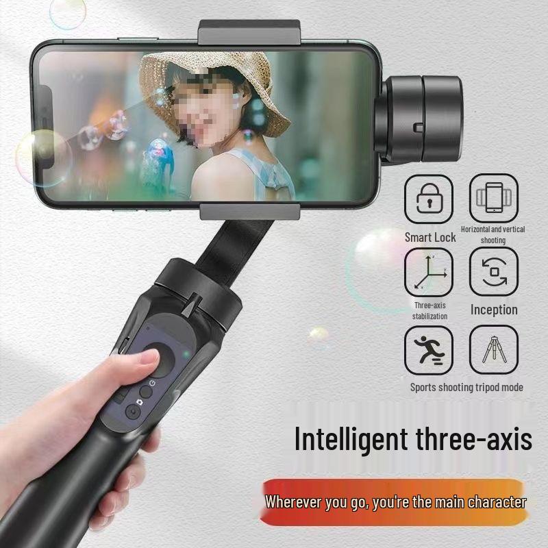Smart Handheld Gimbal: Anti-Shake Stabilizer for Video Recording, Live Streaming, Vlogging & Face Tracking