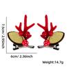 Christmas Hair Stylish Accessories With Cute Plush Antlers And Festive Decorations Women For