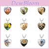 Adorable Heart Shaped Animal Time Gemstone Necklace With Charming Cat Pendant For Women