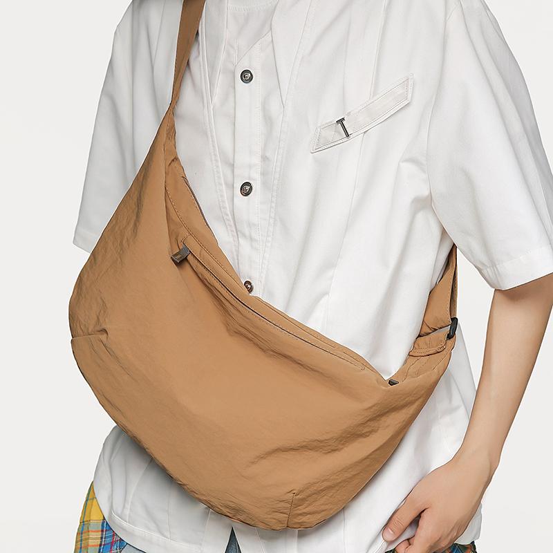 Men's Nylon Crossbody Bag Women's Large Capacity Tote Bag Student Book Bag Commuter Shoulder Bag