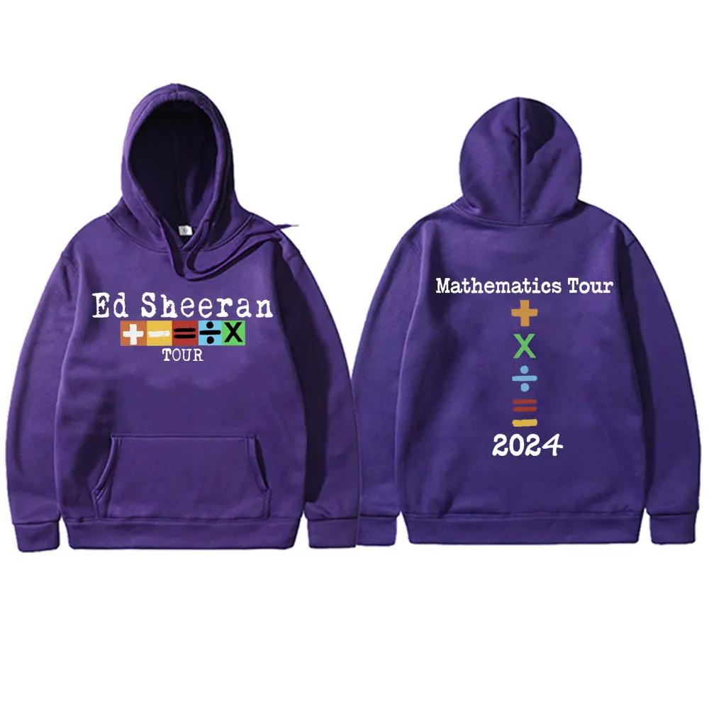 Pop Singer Ed Sheeran Concert Tour Mathematics Hoodie Men Women FleeceSweatshirt Men's Hip Hop  Hoodies