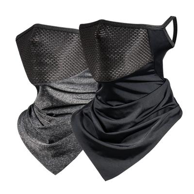 Maschera Sciarpa da Ciclismo Rete Traspirante Bandana Escursionismo Caccia Ciclismo Corsa Sciarpa Tubolare Protezione Solare Fascia con Gancio per le Orecchie Scaldacollo Maschera Balaclava per il Viso