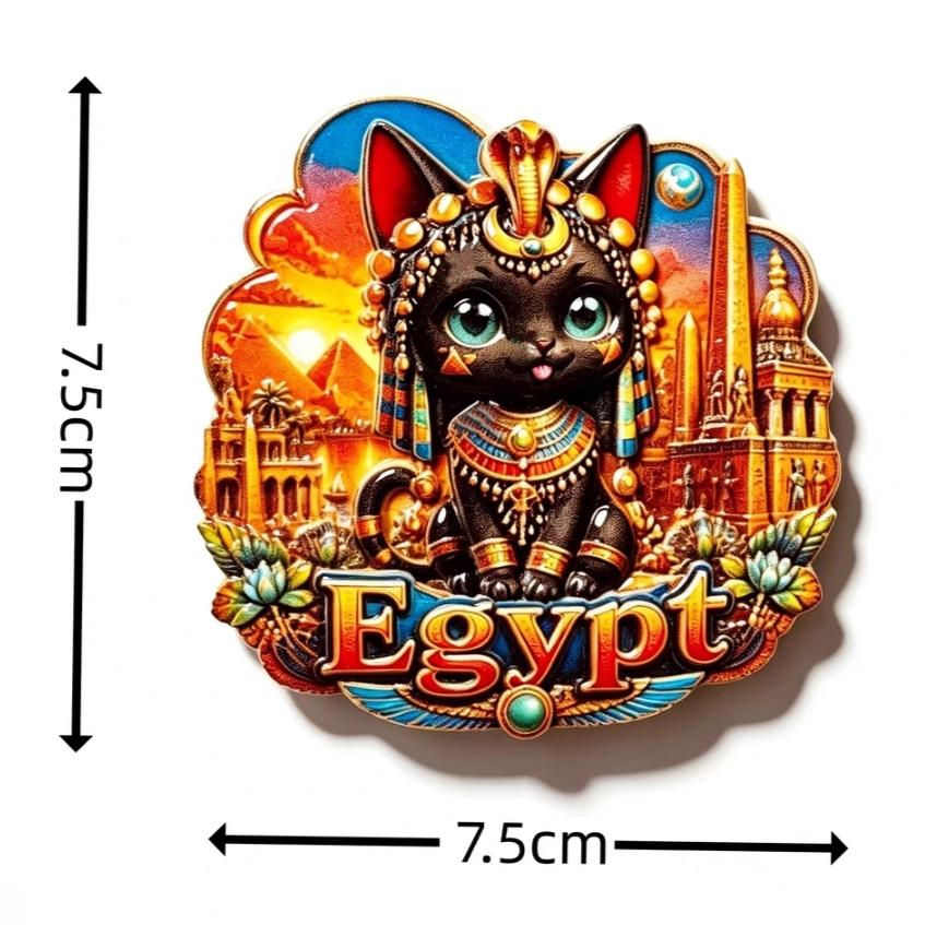Egypt 3D Fridge Magnets Stickers Tourism Souvenir Refrigerator Magnets Sticker Home Kitchen Decor