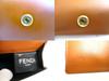 Authentic FENDI ROMA Brown Leather Trifold Wallet Compact Wallet # 9709  Refurbished