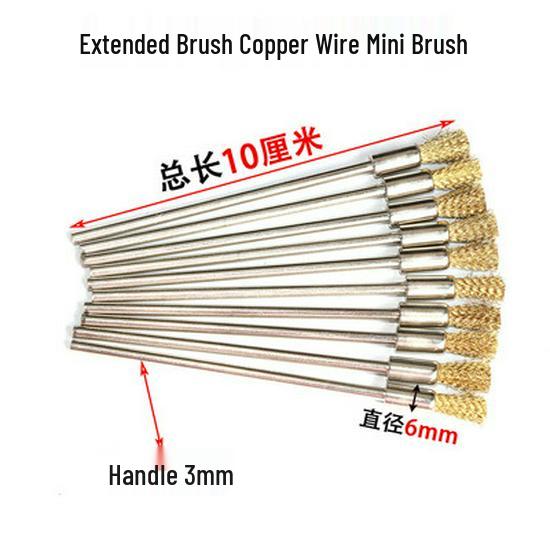 Electric Polishing & Rust Removal Brush: Steel & Copper Wire Grinder Head