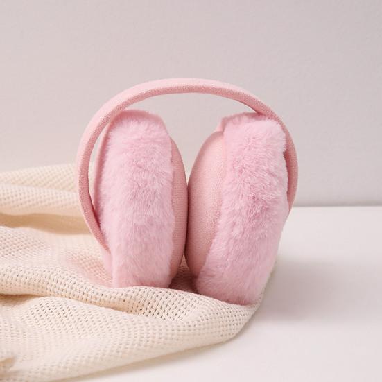 Winter Fuzzy Earmuff Cute Fluffy Faux Fur Earmuff Foldable Furry Ear Warmers for Women Men Girls Boys Jogging Skiing