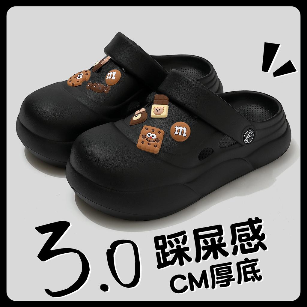 Hole shoes wear summer thick-soled new EVA soft-soled non-slip bag head sandals