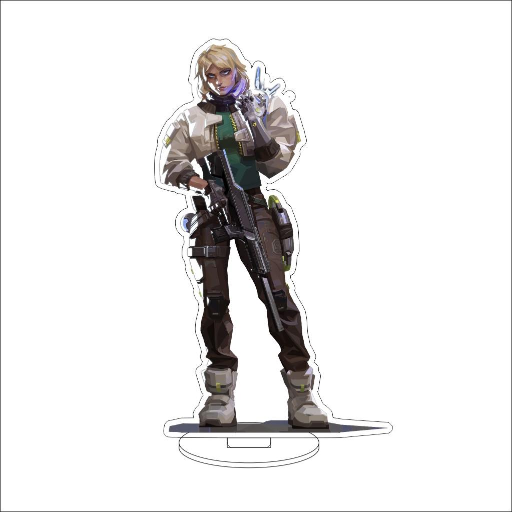 16CM VALORANT Acrylic Stand Model Waylay/Tejo/Clove/Vyse/Deadlock Figure Stand Halloween Gifts