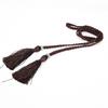 Fashion Women Thin Skinny Waistband Weave Braided Tassel Belt Dress Accessory