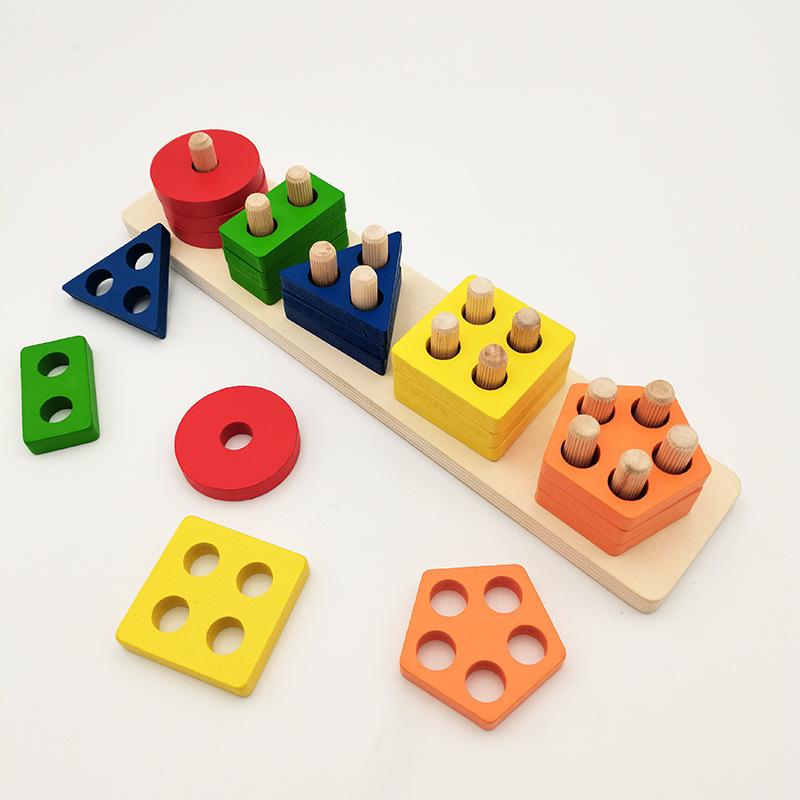 High-Quality Geometric High-Quality Shape High-Quality Color Youngsters High-Quality Wooden High-Quality Puzzle High-Quality Montessori Play sets