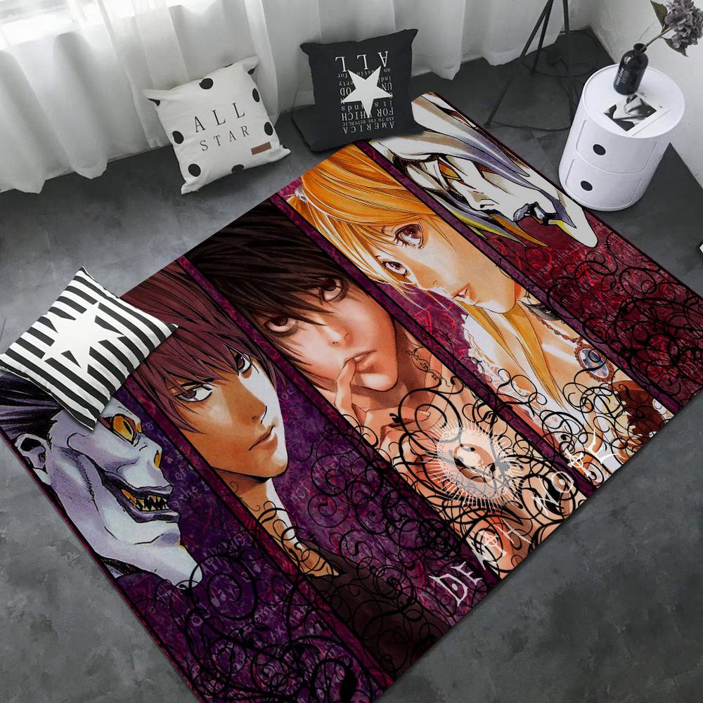 Anime Death Note Fußmatte Retro Mehrfachauswahl Wohnzimmer Küchenteppich Rutschfest Moderne Heimdekoration
