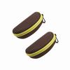 1/2pcPortable EVA Glasses Case with Carabiner Hook Colorful Sunglasses Hard Case Zipper Eyeglasses Protector Box Holder New 2025