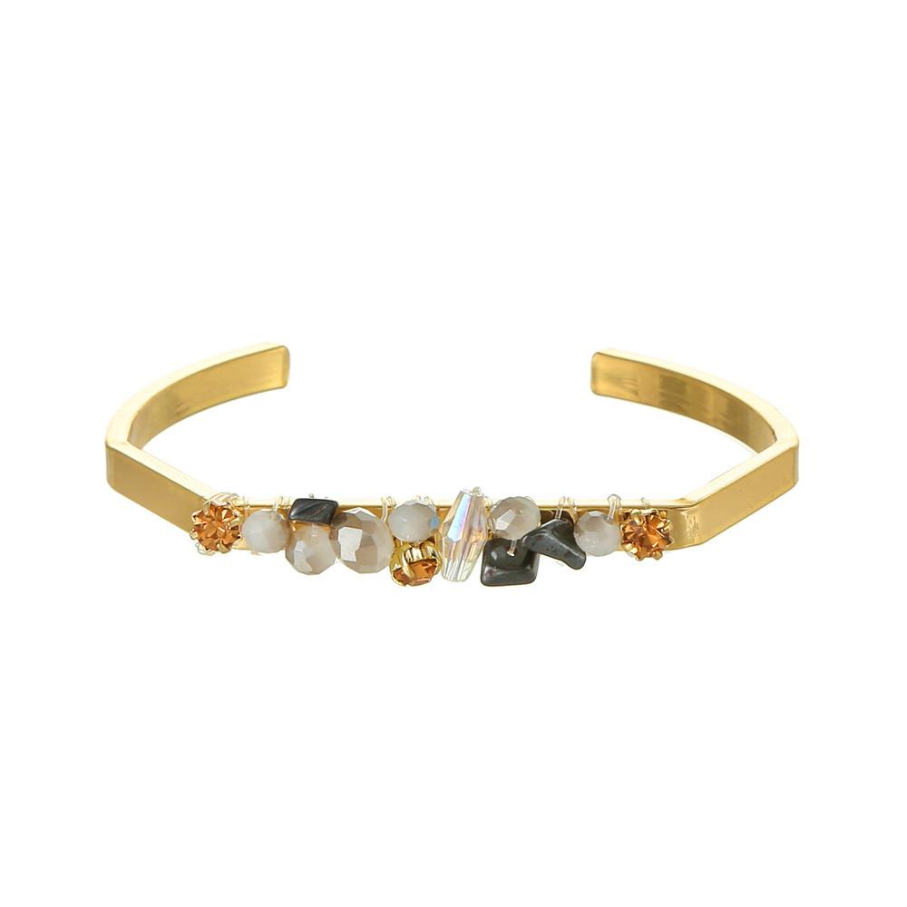 

JYL TS Bracelet Women s Bohemian Stone Wrapped Brings Freedom & Vitality ZJ6045 серебряный песка