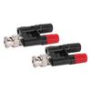 2pcs BNC Male To Dual 4mm Banana Female Socket Binding Post RF Coaxial Splitter Adapter Connector
