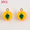 2pcs 10pcs Stainless Steel Pendant Cute Mushroom Fruit Seahorse Charms for DIY Bracelet Jewelry Making Necklce Keychain Earrings