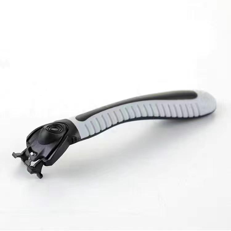 New 6-Layer Manual Razor with Gillette Six-Blade Head for Hair Removal